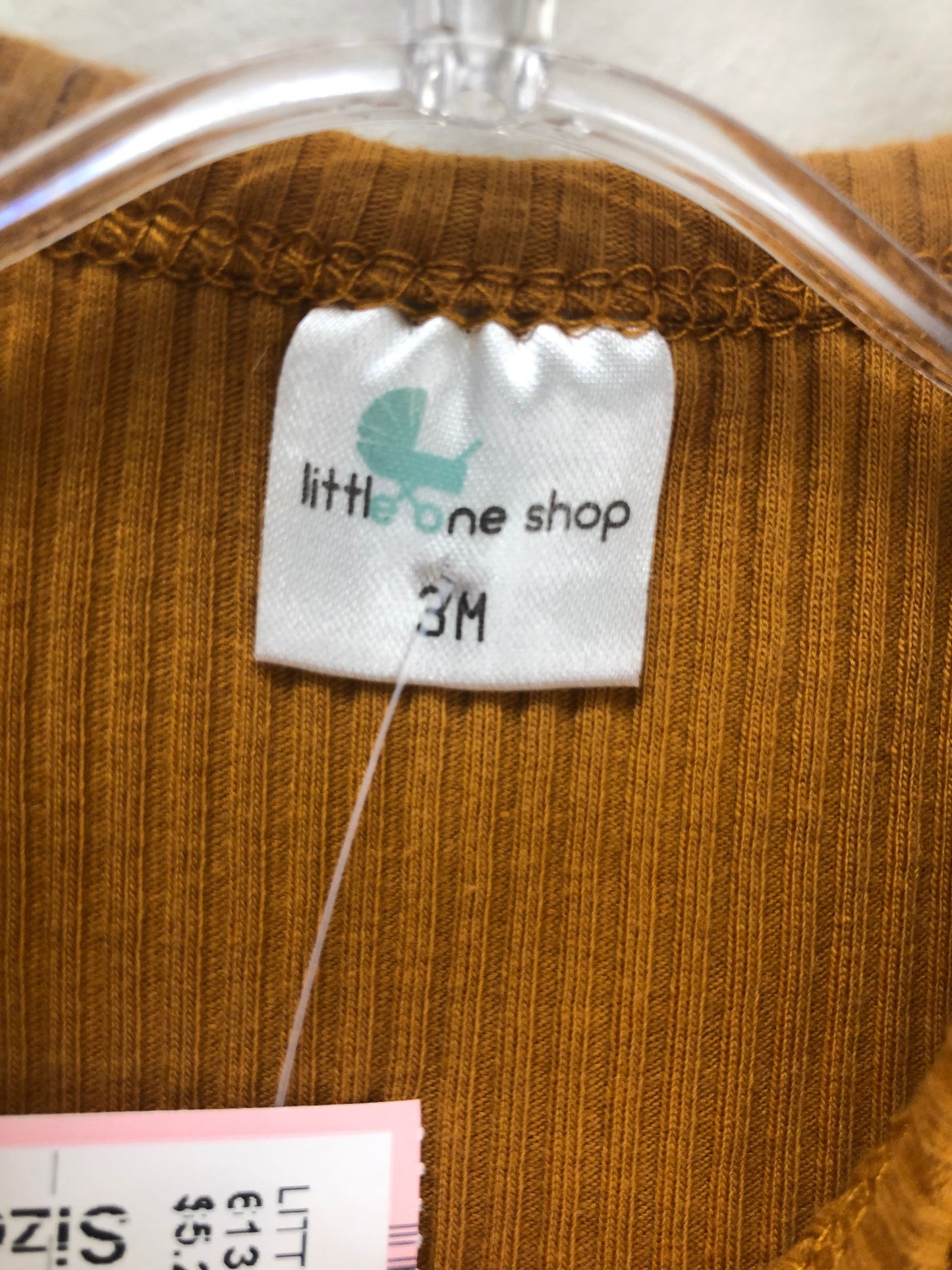 3m Little One Shop rust ribbed Onesie