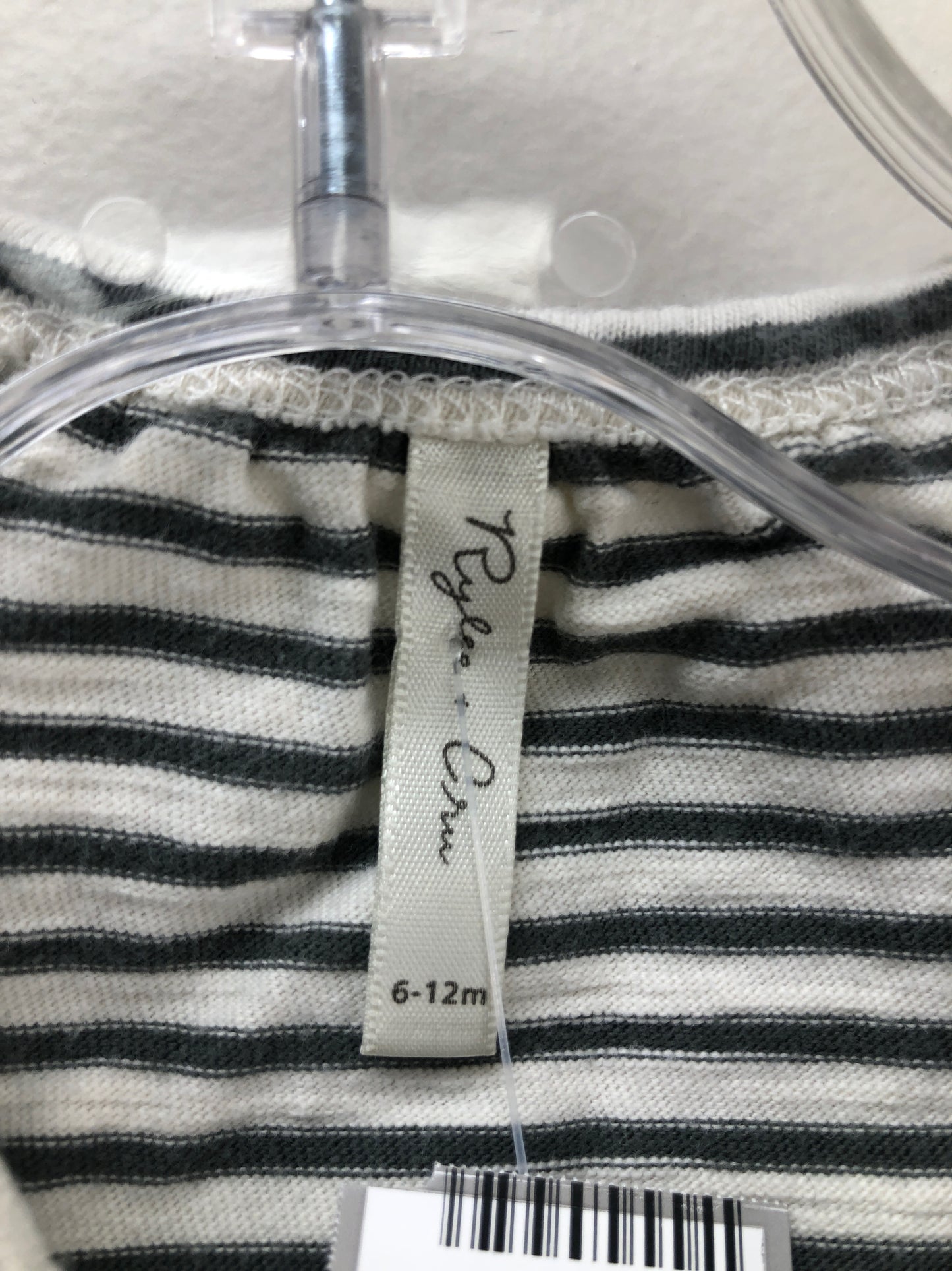 6m Rylee & Cru cream stripe Dress