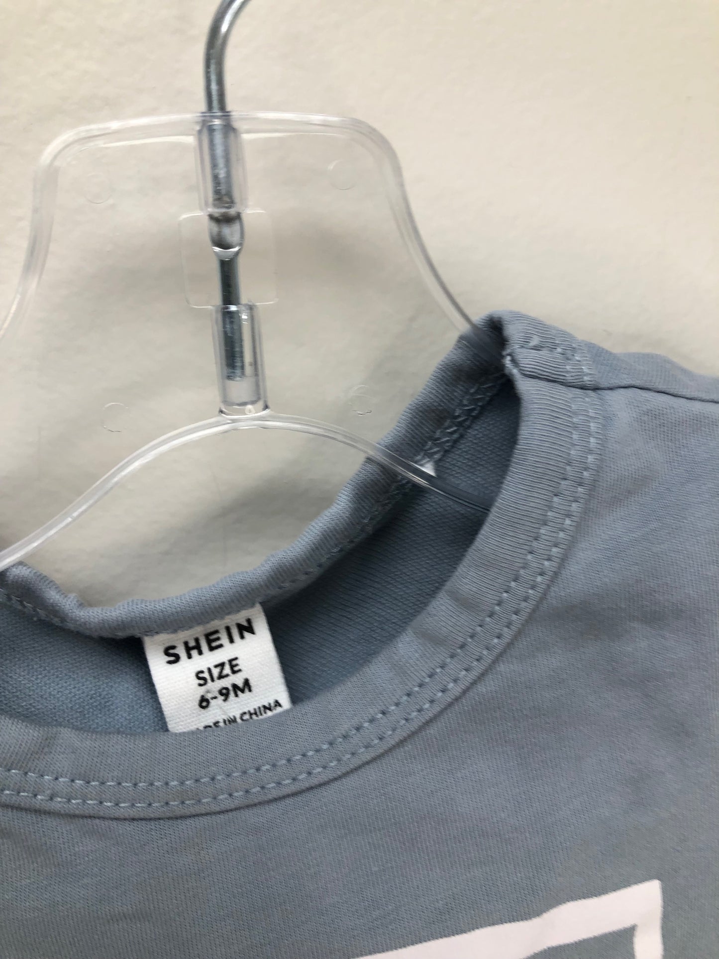 6-9m Shein blue Romper