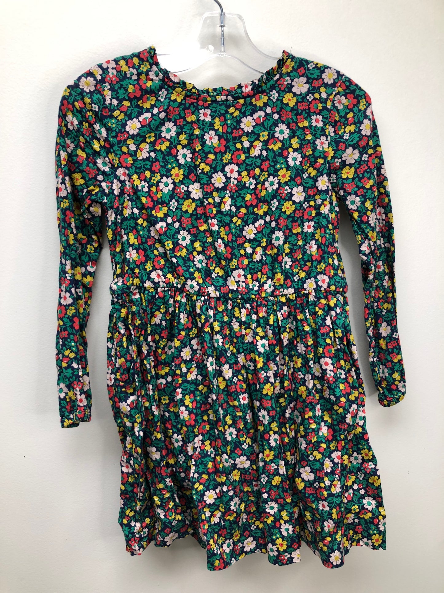 6-7 Mini Boden navy floral Dress