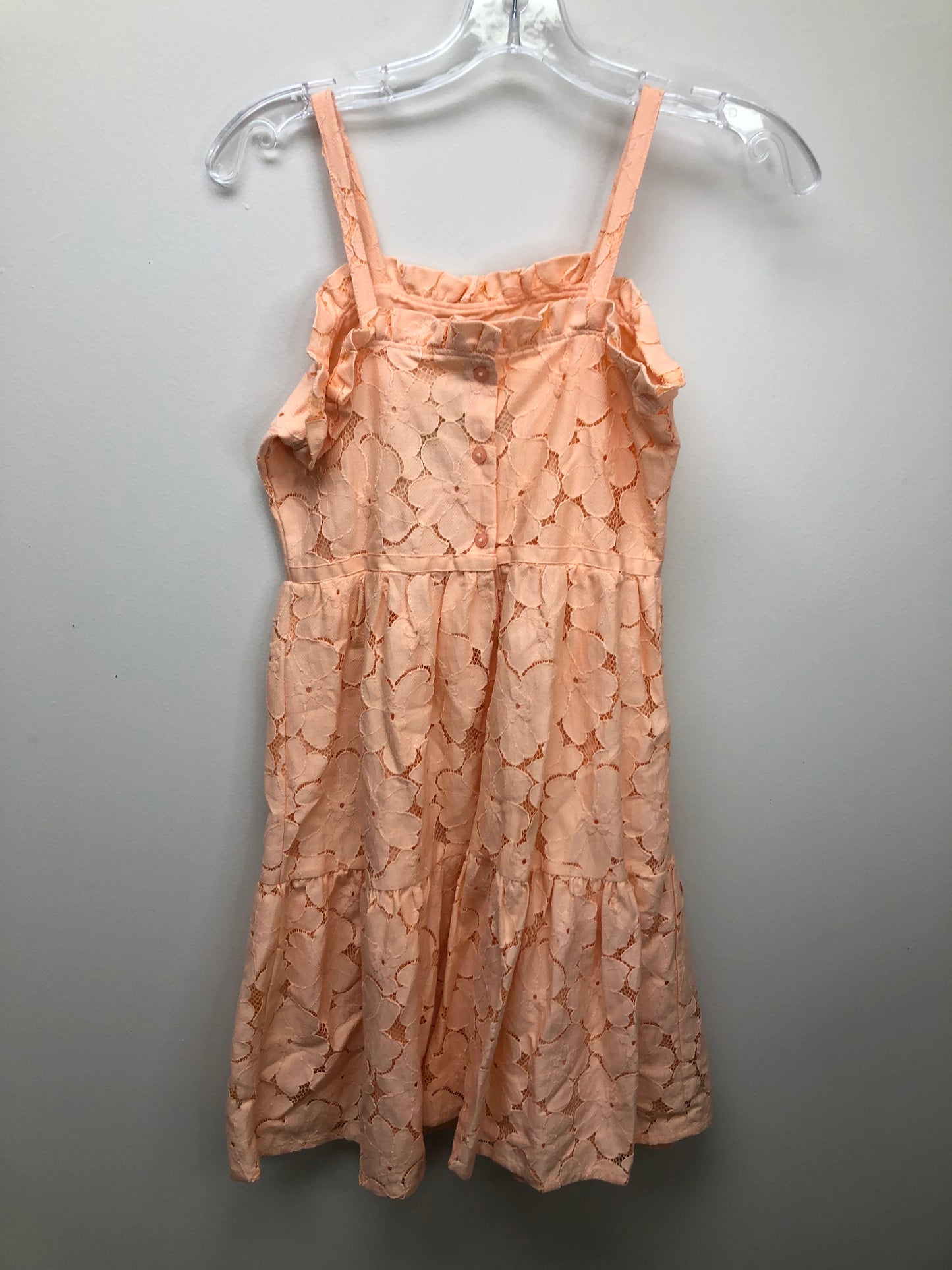 12 Janie and Jack peach floral Dress