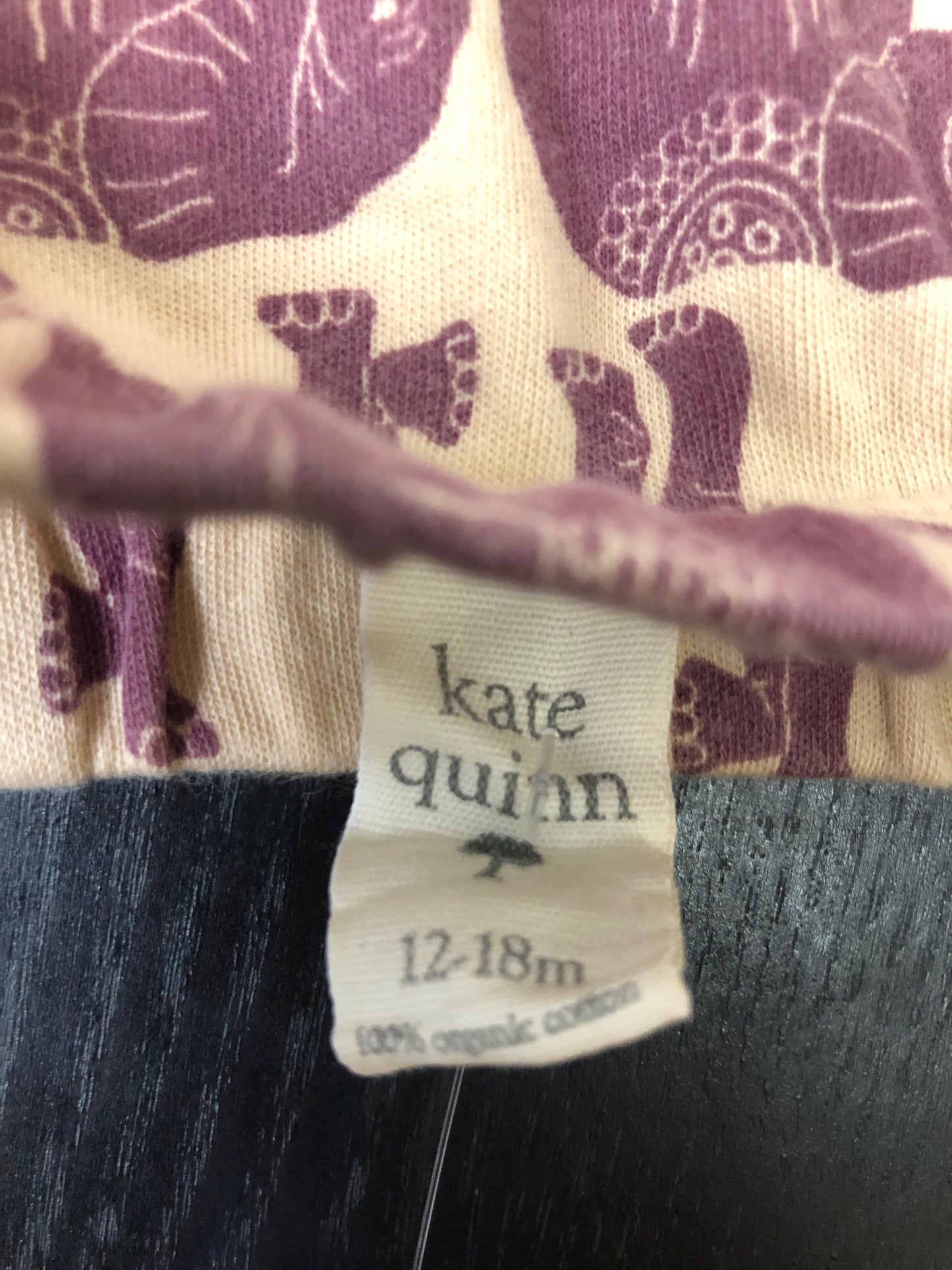 12-18m Kate Quinn purple elephant Pants