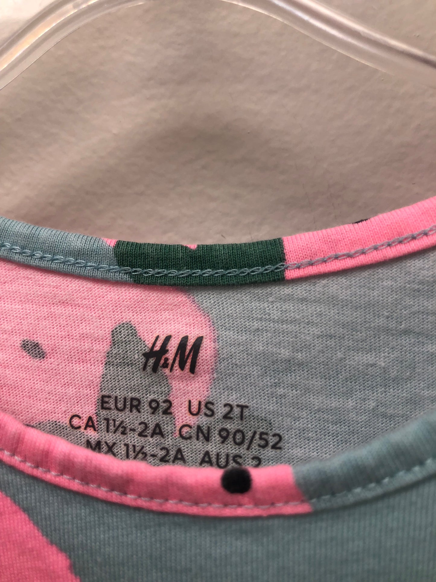 2T H & M blue strawberries Dress