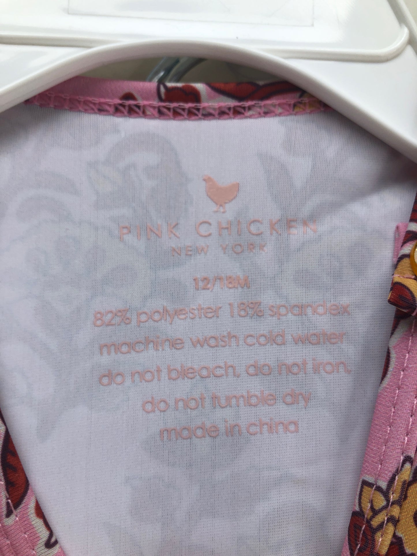 12-18 Months Pink Chicken pink NEW Swimwear