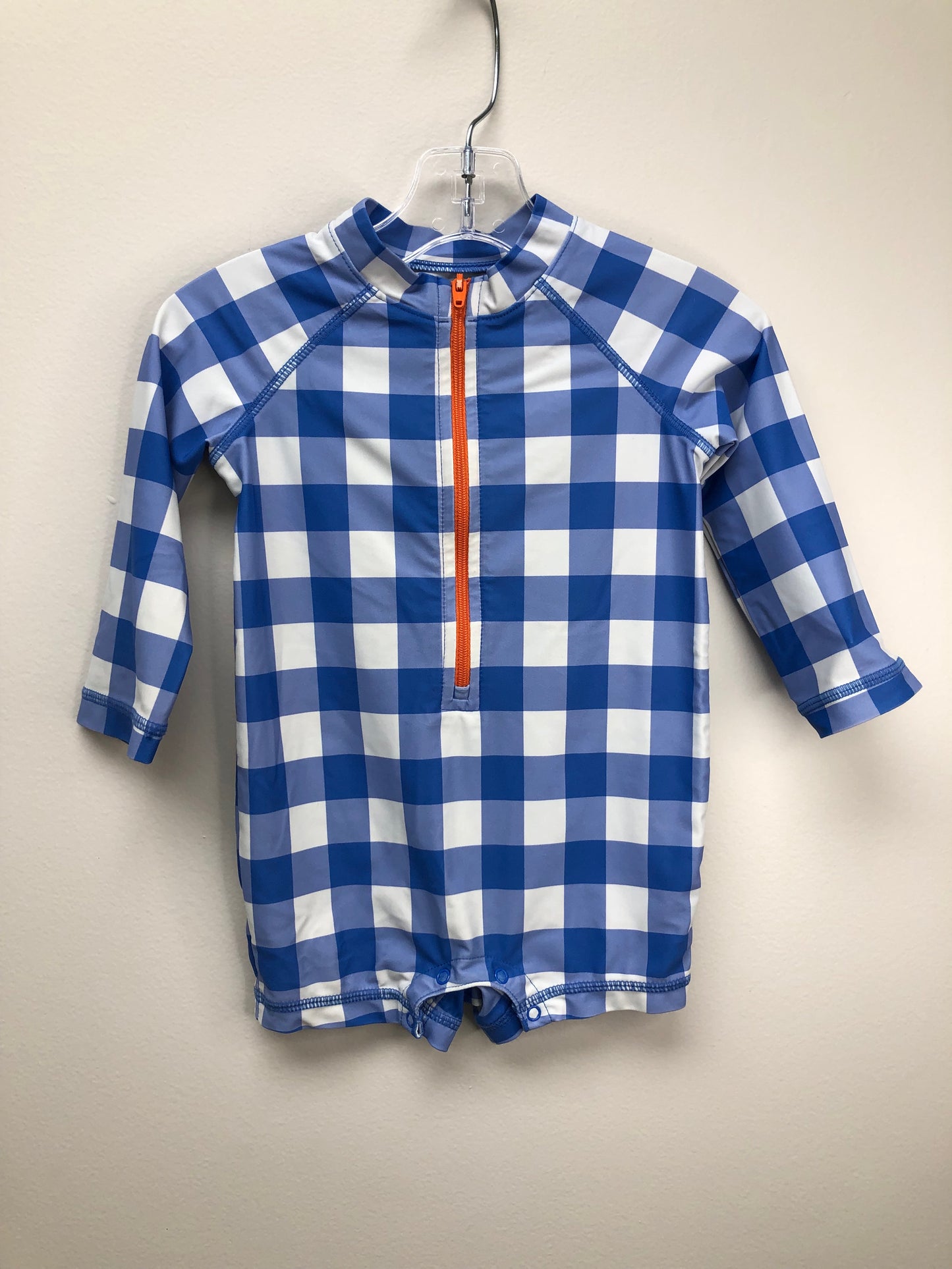 6-12m Primary blue checkered Swimwear