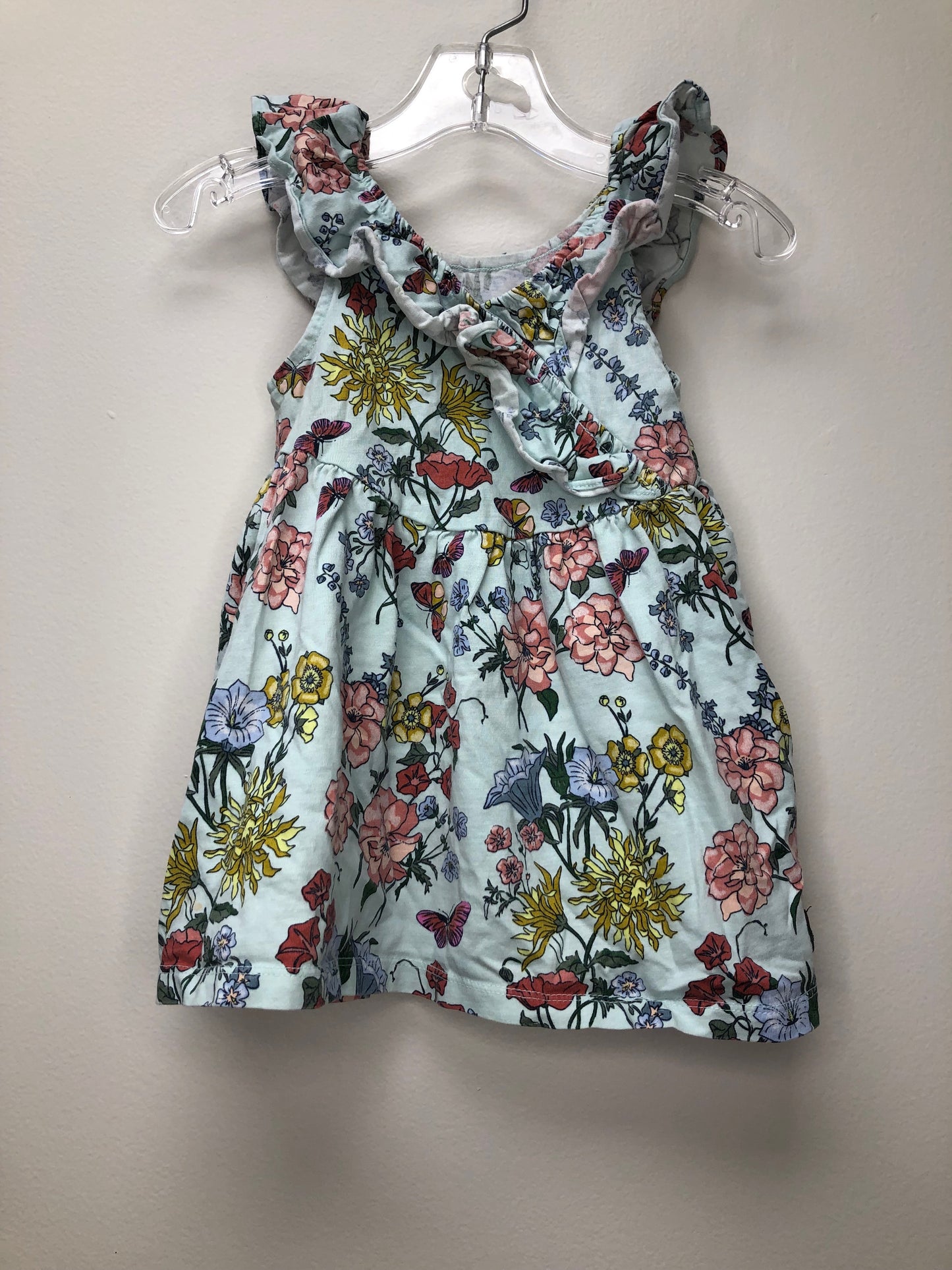 12-18m tea blue floral Dress