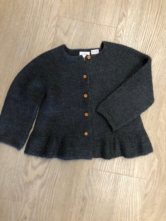 Zara Child Size 12 Months Charcoal knit Sweater