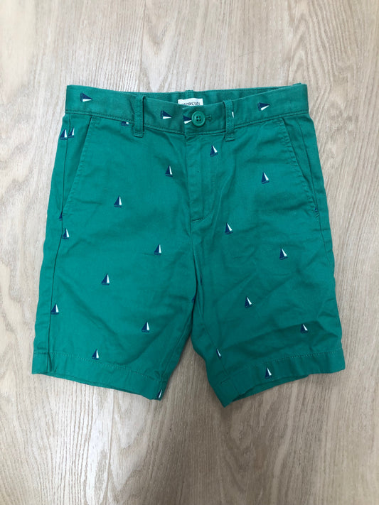 crewcuts Child Size 7 Green Sailboats Shorts