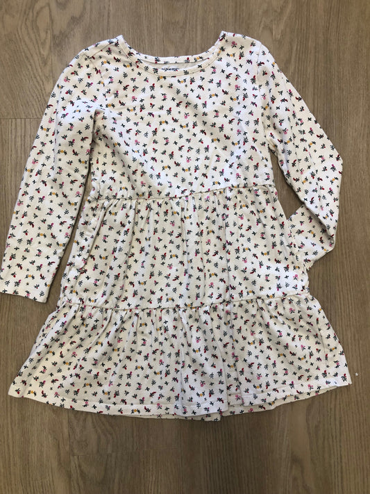 Old Navy Child Size 8 Cream Floral Dress
