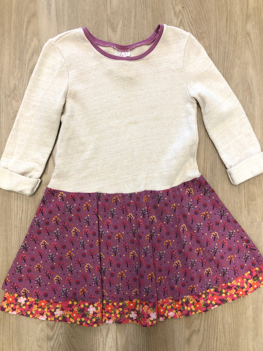 Matilda Jane Child Size 14 Cream Print Dress
