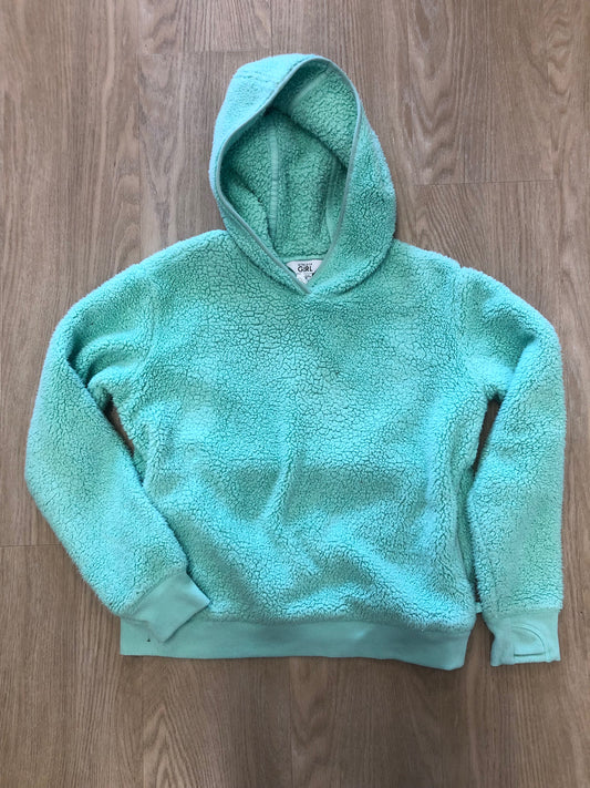 Athleta Girl Child Size 14 Green sherpa Sweatshirt