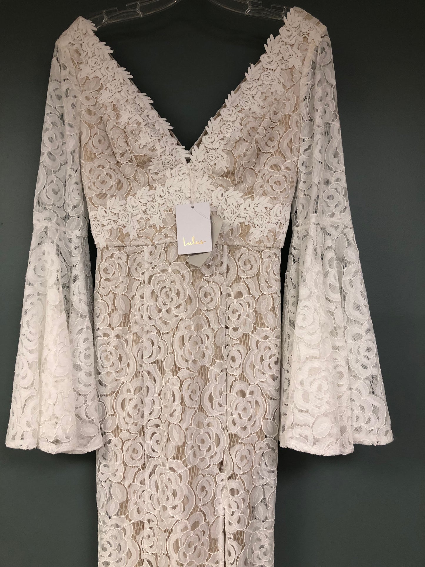 Lulus Adult xs Cream lace Dress