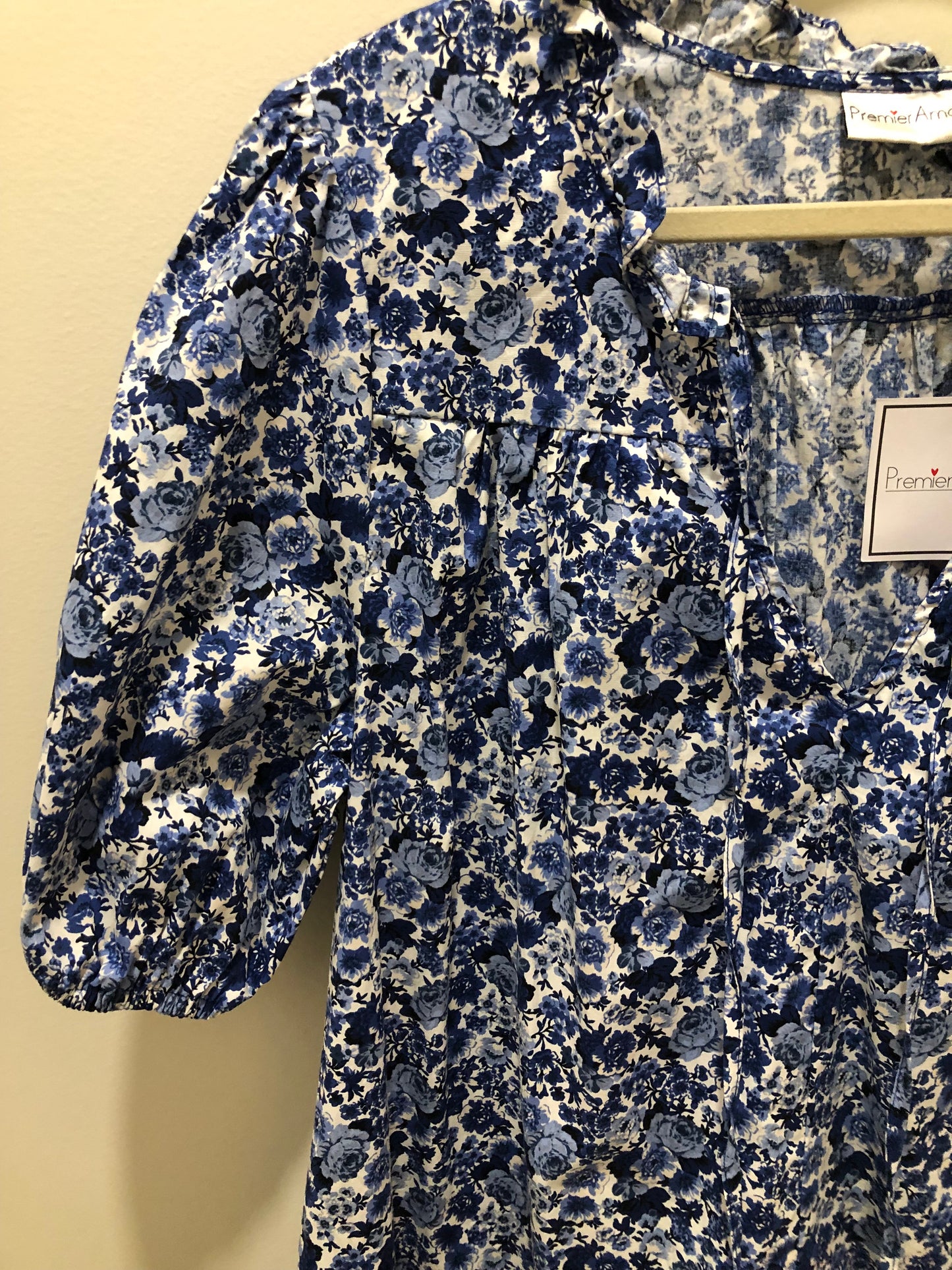 PremierAmour Adult Size XL Blue Floral Dress