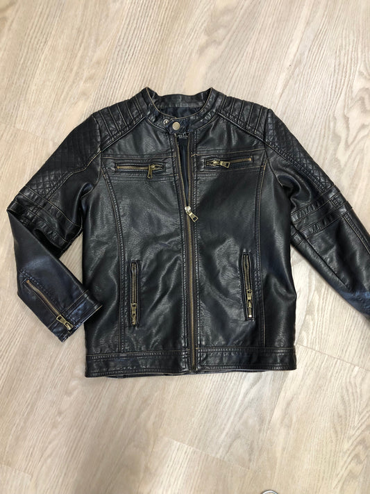 Child Size 10 Brown Leather Jacket
