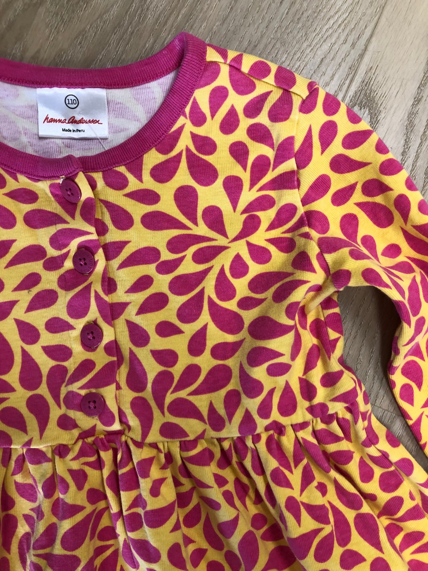 Hanna Andersson Child Size 5 Pink Print Dress
