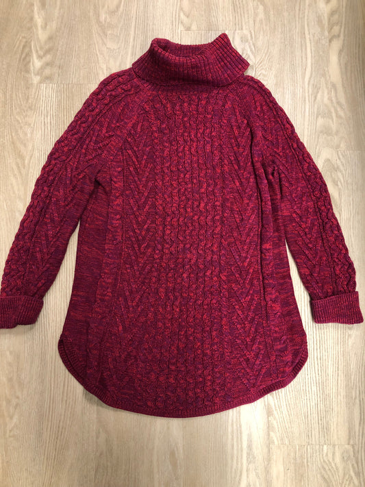 Women Size M GAP Red cable knit Sweater