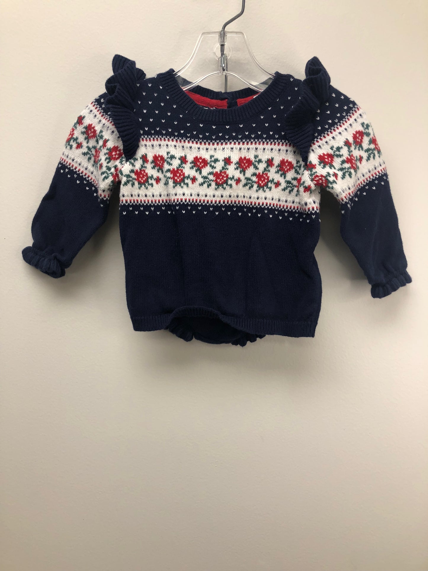 6-12 Months Janie and Jack navy knit 2 PC Ensembles