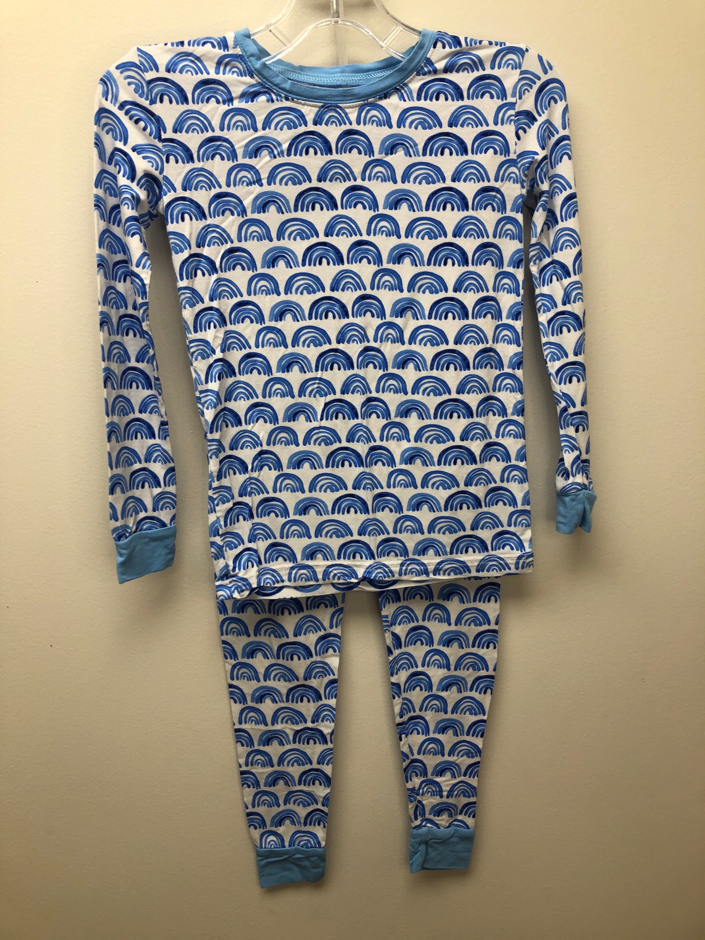 5/6 Little Sleepies blue rainbow Pajamas