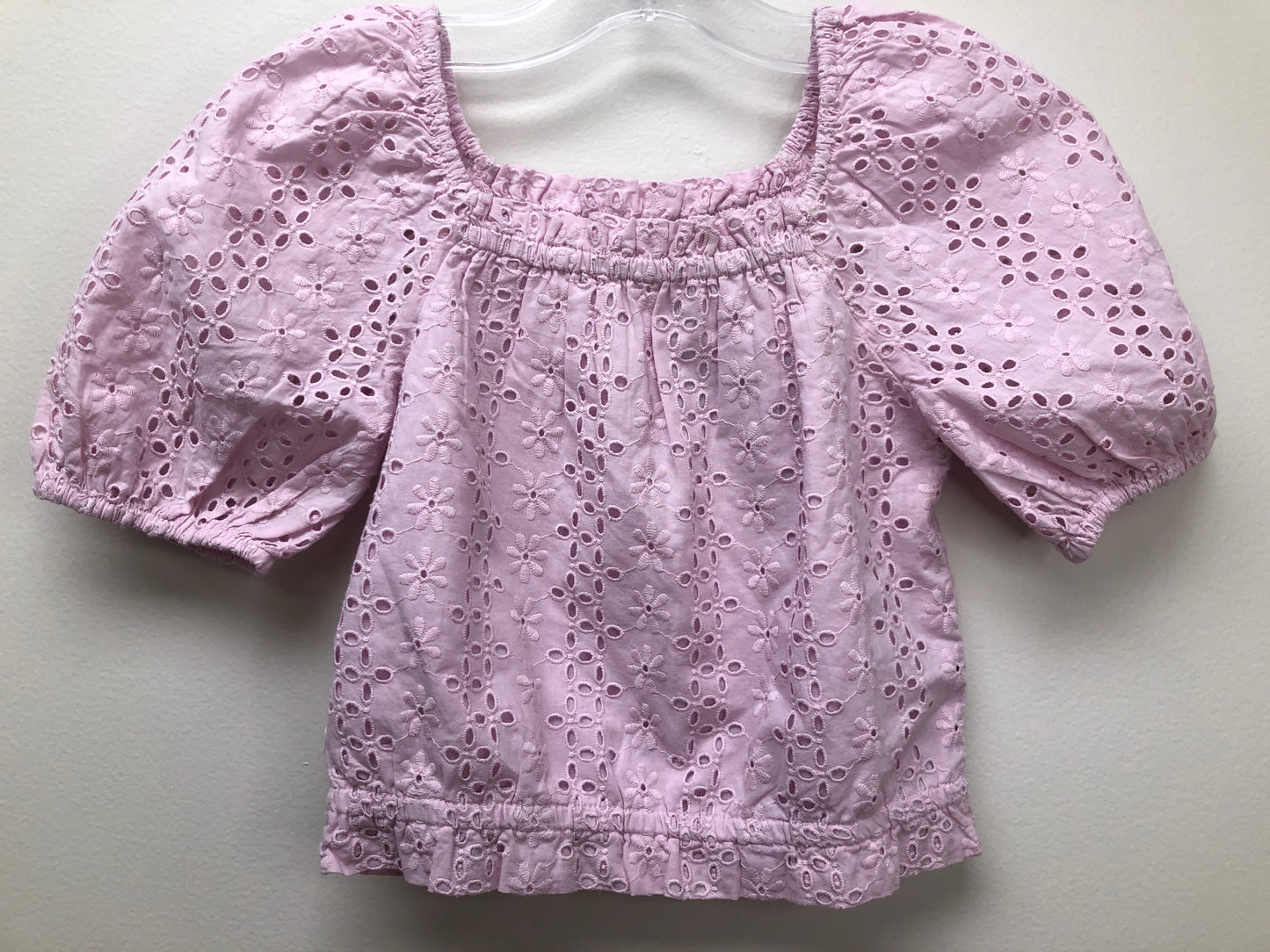 4/5 Crewcuts pink eyelet Shirt