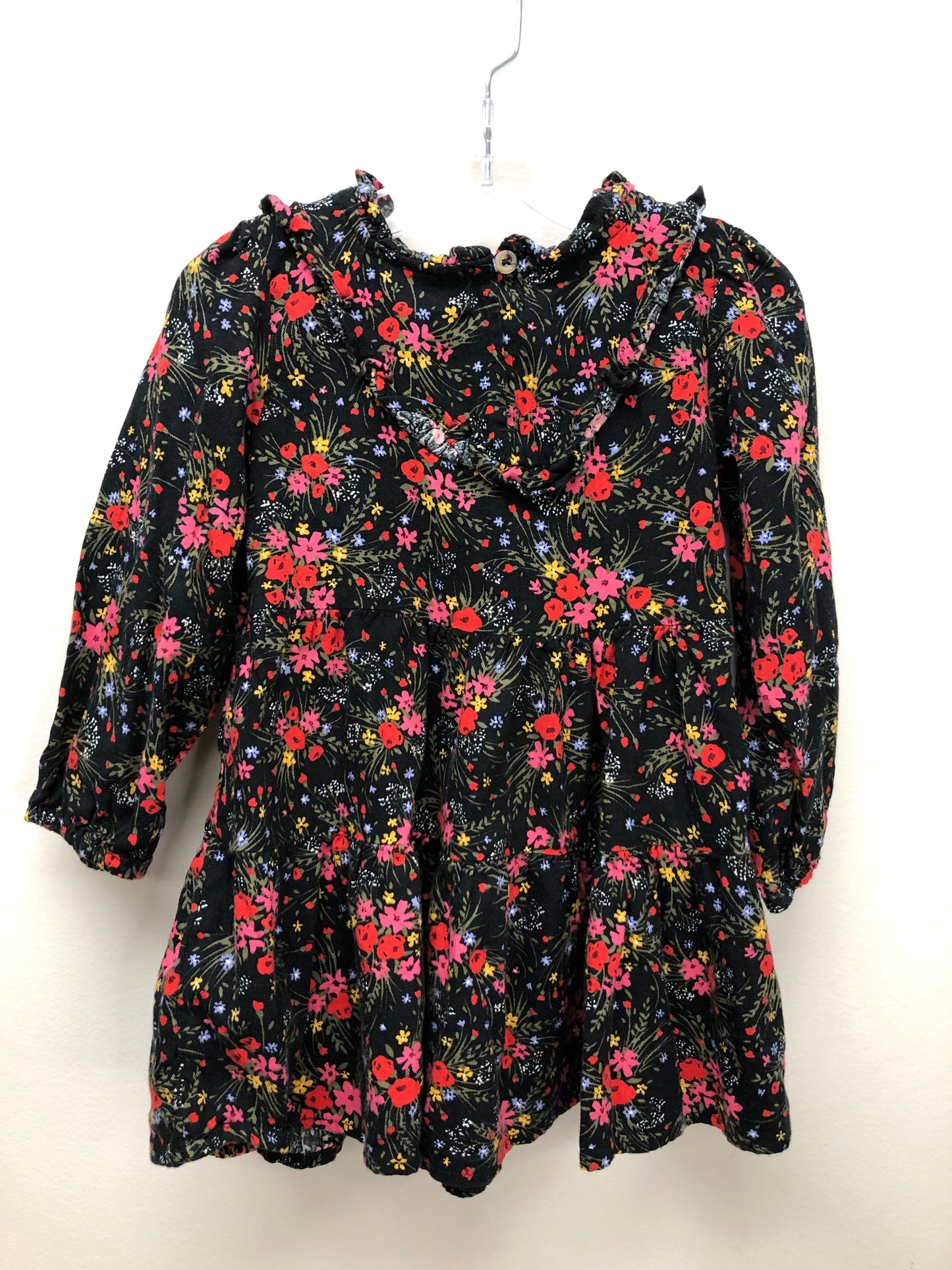 2T Cat & Jack black floral Dress