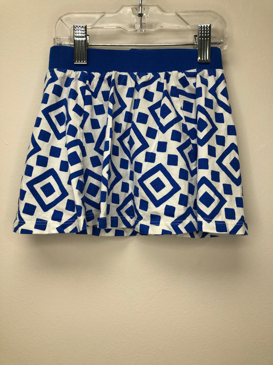 2T tea royal blue print Skirt