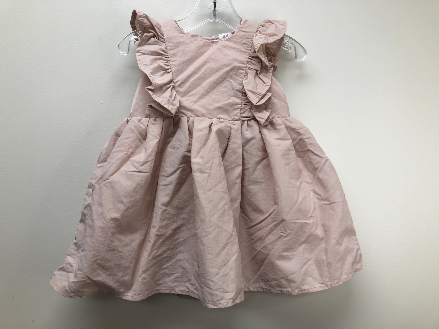 12 Months H&M blush ruffle Dress