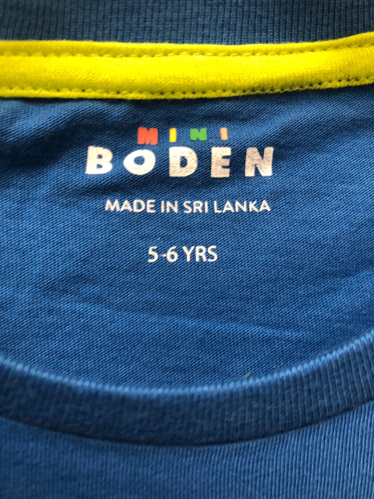 5-6 Mini Boden blue Shirt