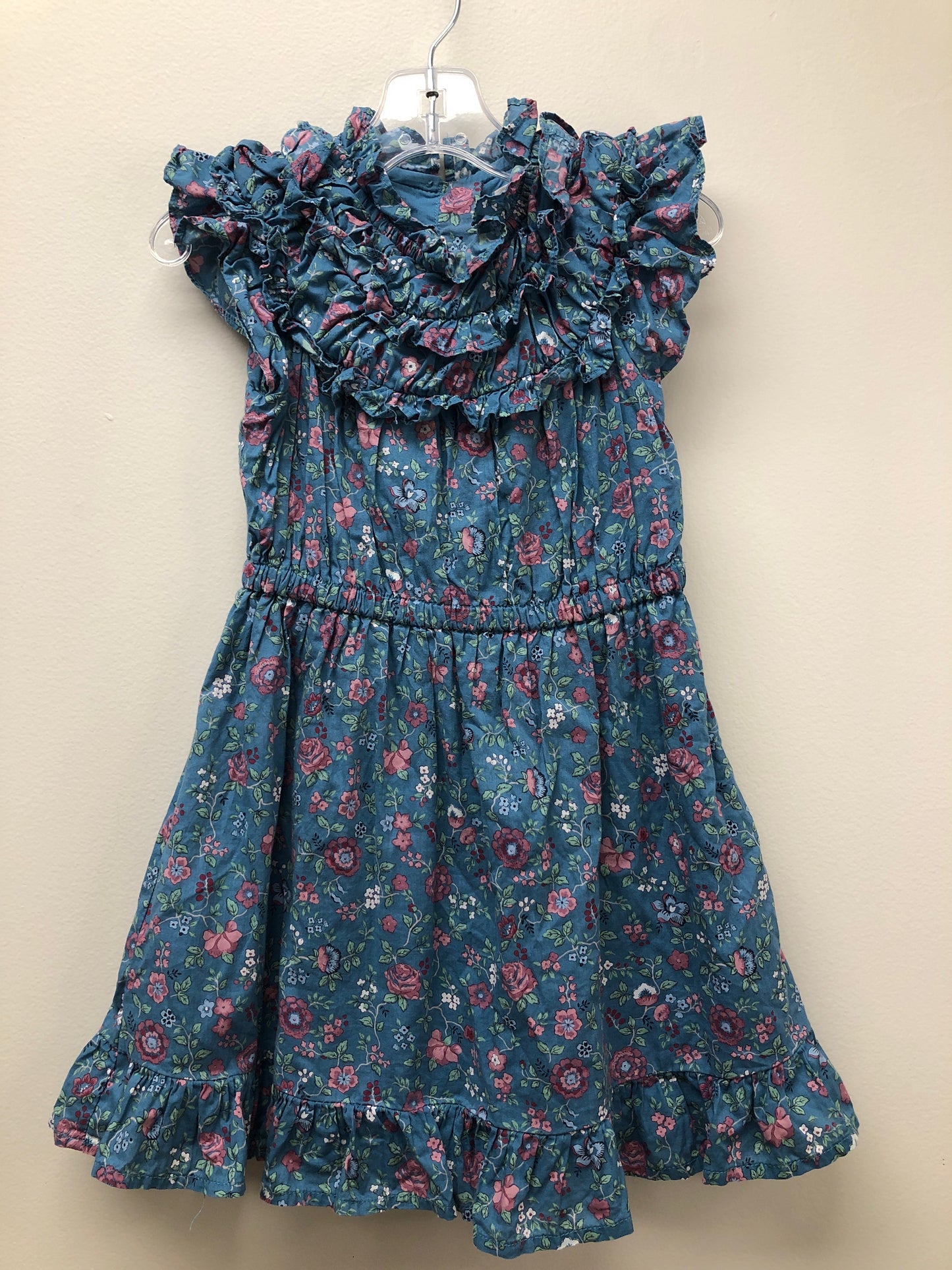 4 Janie and Jack blue floral Dress