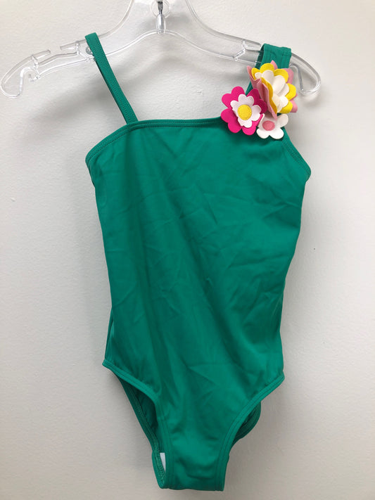 2T Boden  green flowers Swimwear