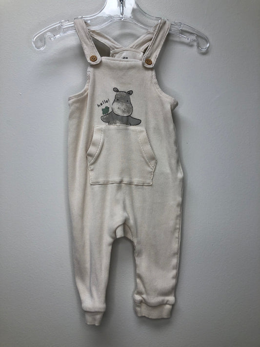 3m H & M cream ribbed Overalls