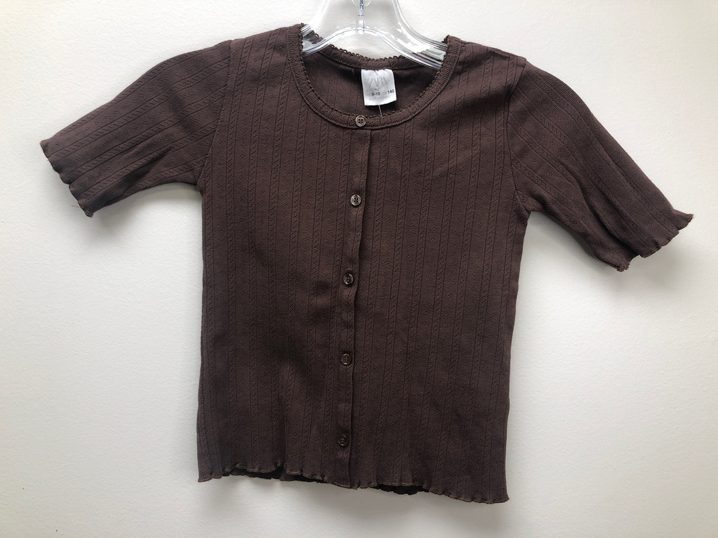 9 Zara Child  brown Shirt