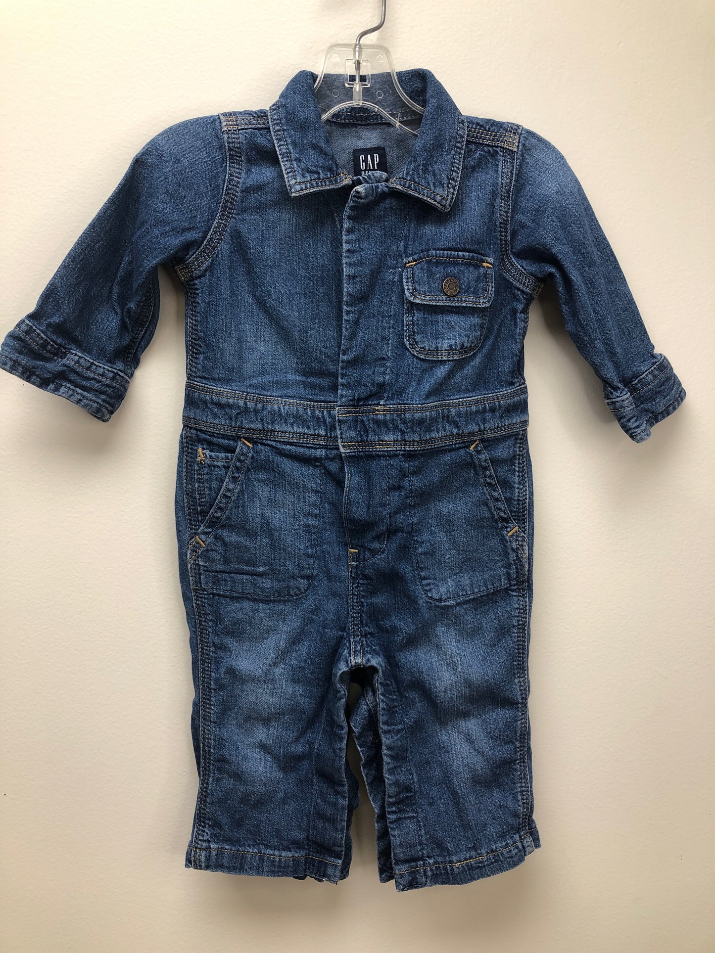 GAP Child Size 6 Months blue denim 1 PC Ensemble