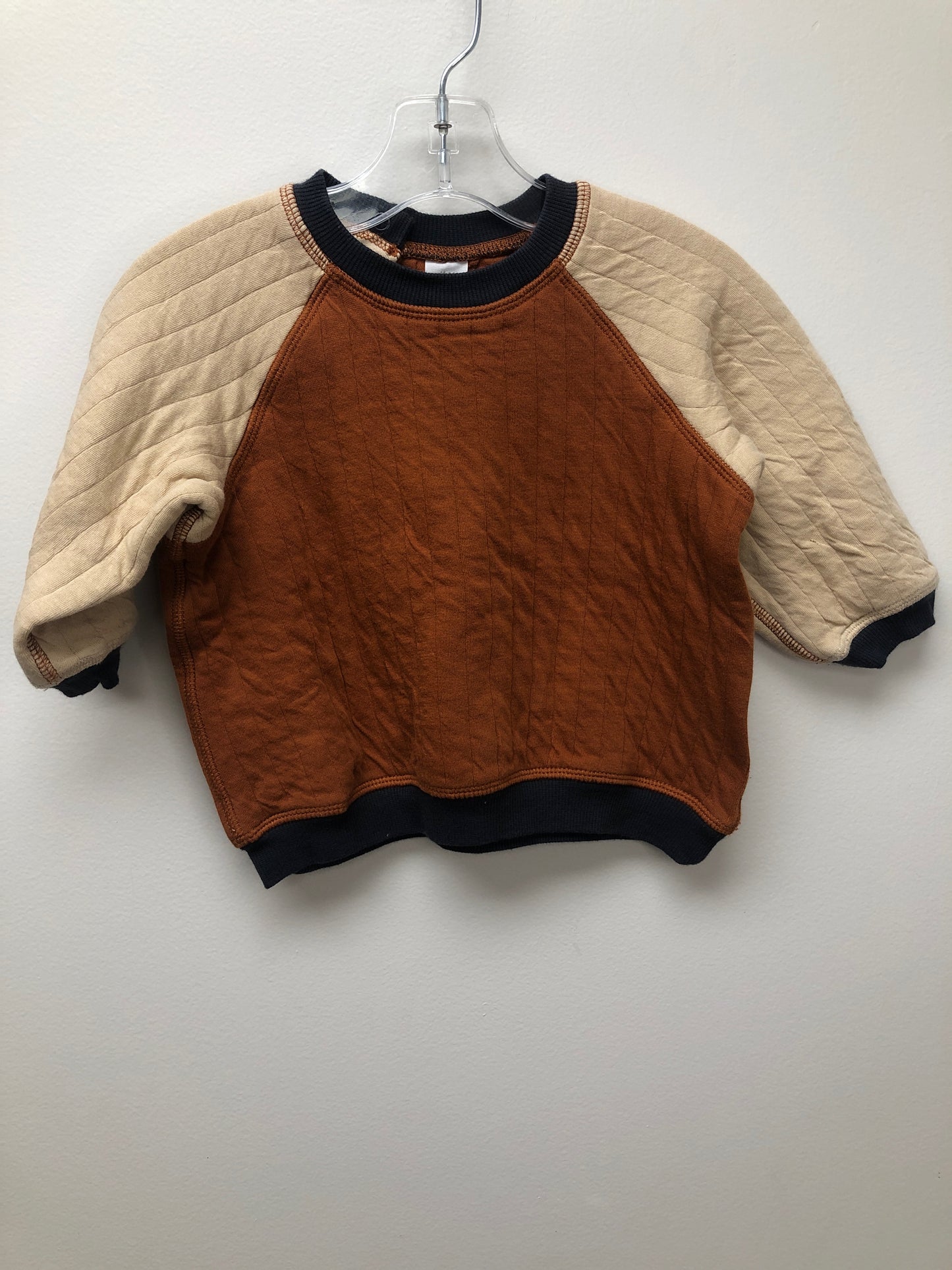12m H & M rust color block Sweatshirt