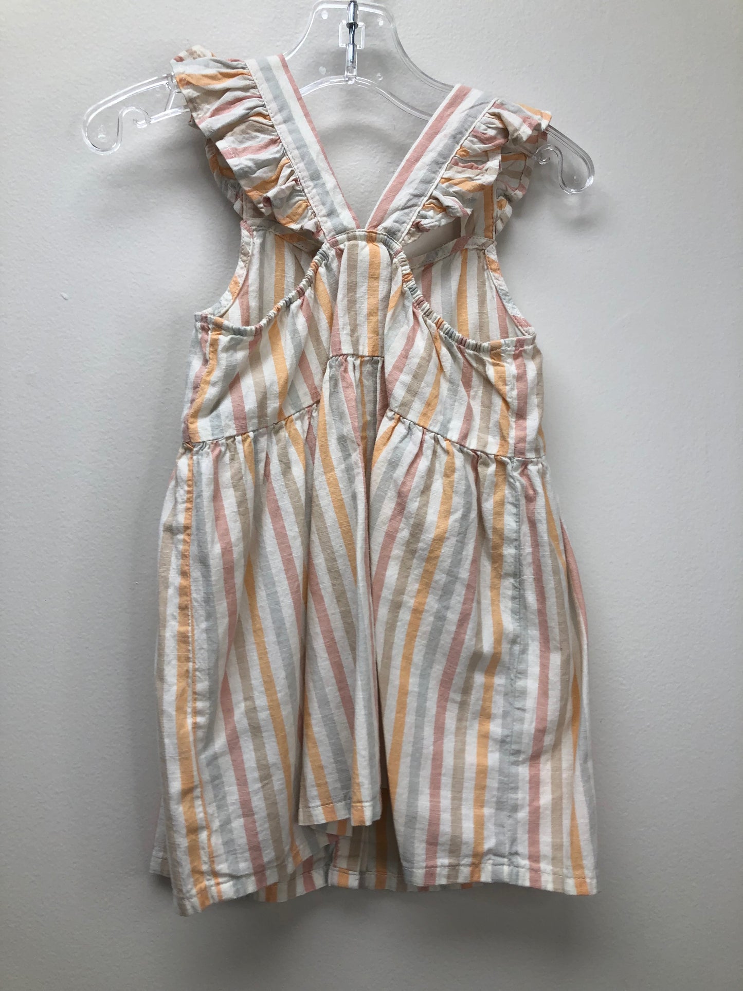18m H & M pink stripe Dress
