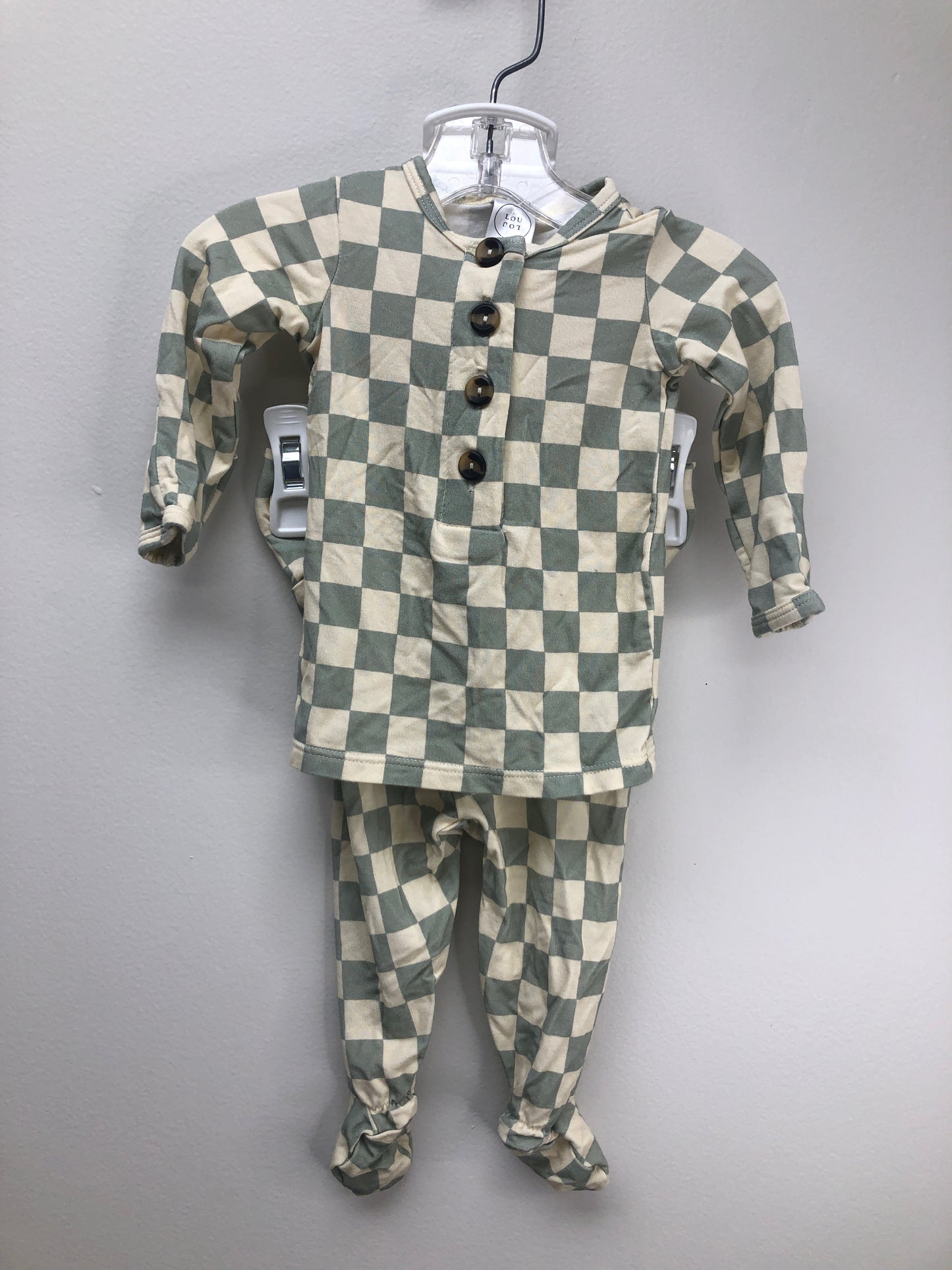 NB Lou Lou blue checkered 2 PC Ensembles