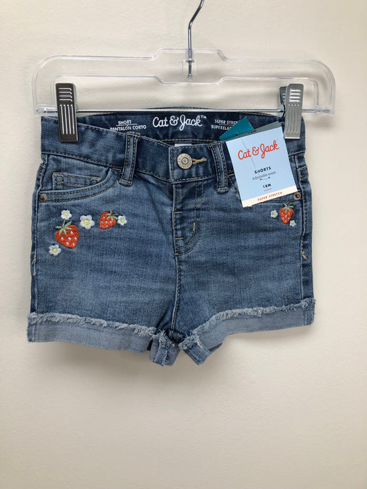 18m Cat & Jack denim strawberries Shorts