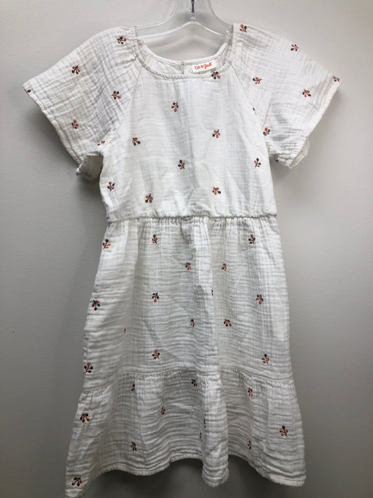 Cat & Jack Child Size 8 white floral Dress