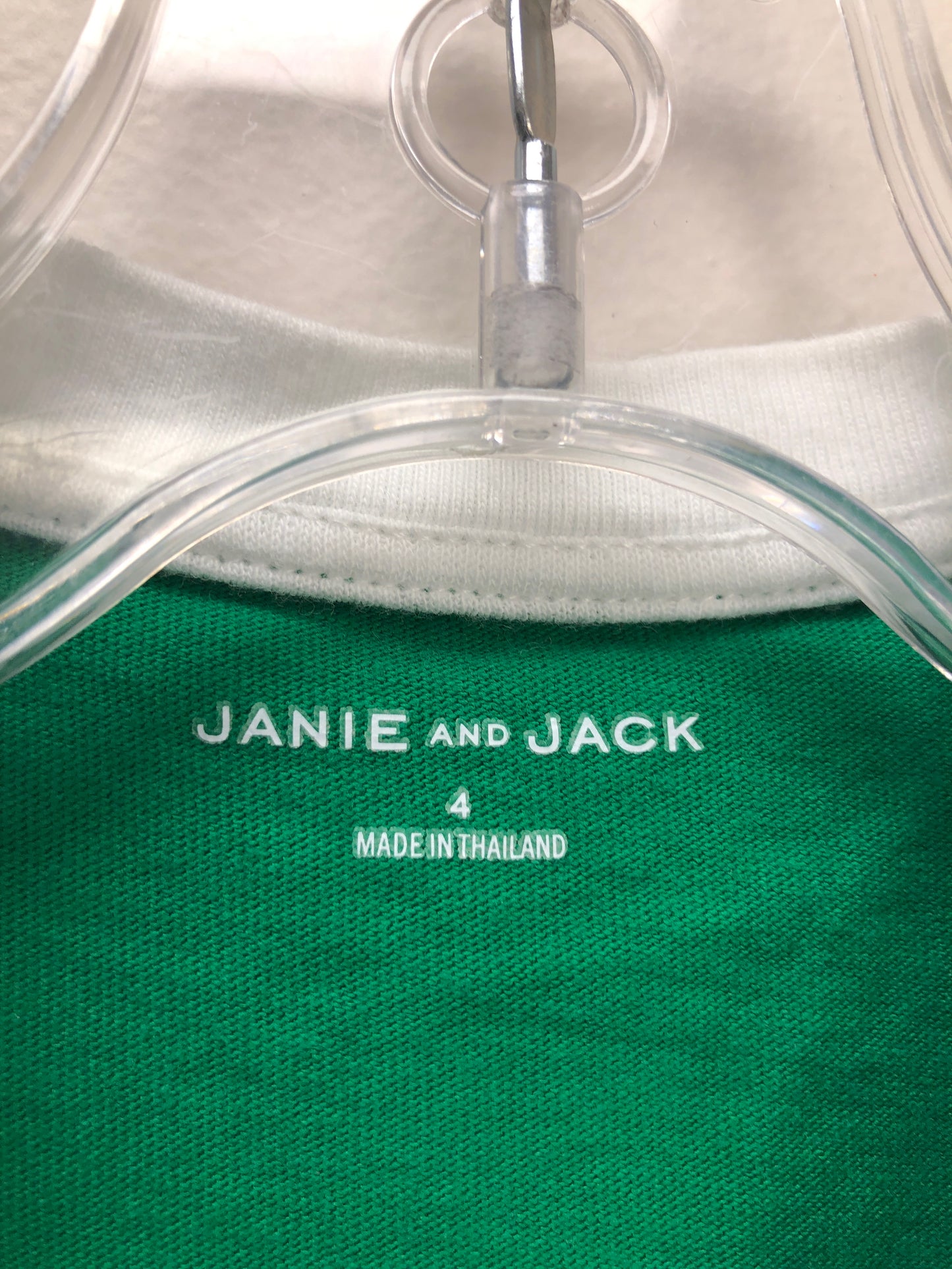 4T Janie and Jack green tennis Shirt