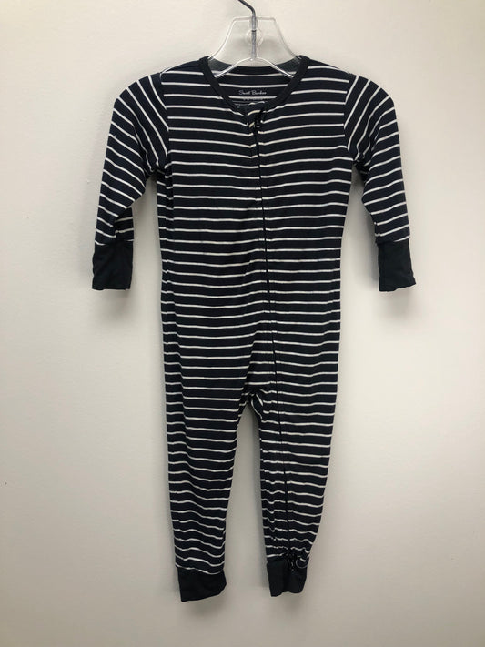 6-12 msweet bamboo black stripe 2 PC Ensembles