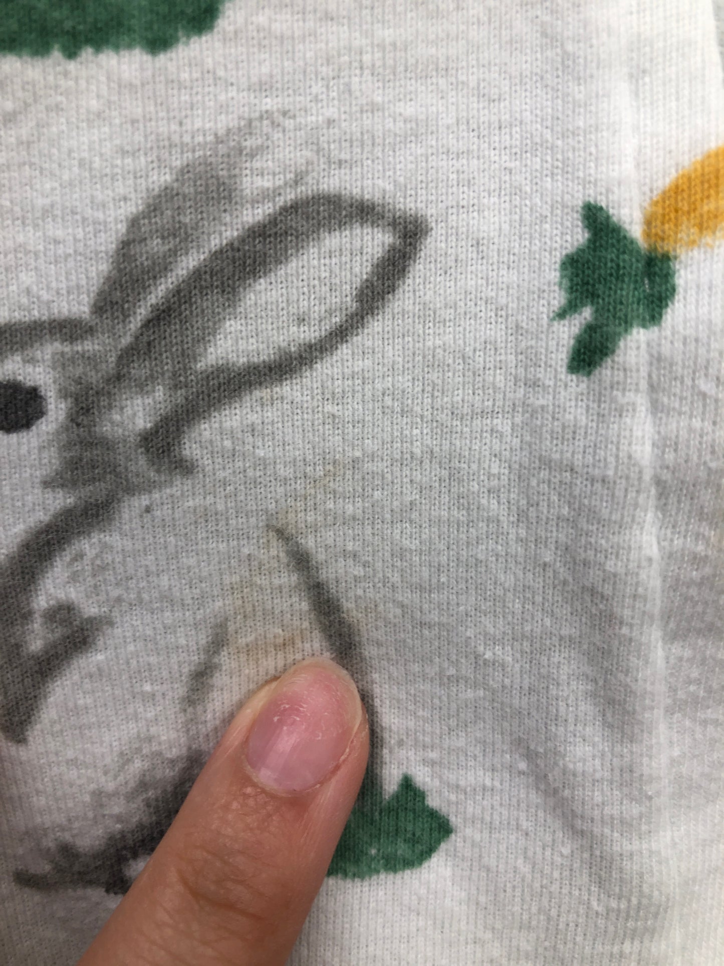24 Months Burts Bees Baby white bunny Pajamas