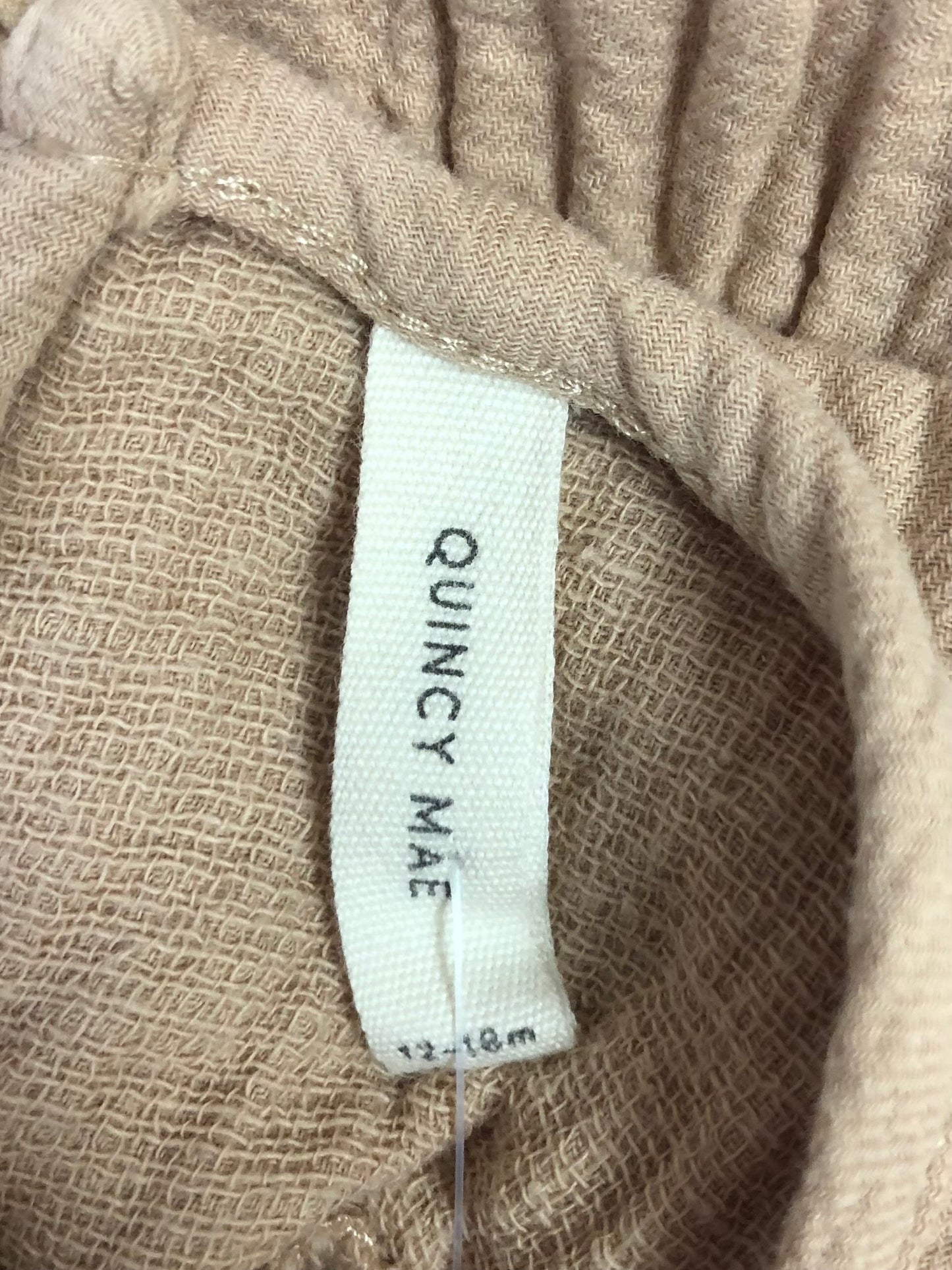 12-18m Quincy Mae peach muslin Dress
