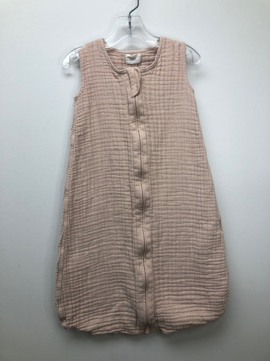 Newborn Mushie pink muslin Sleeper