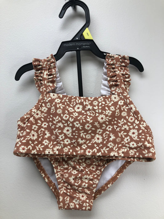 3T Modern Moments brown floral Swimwear