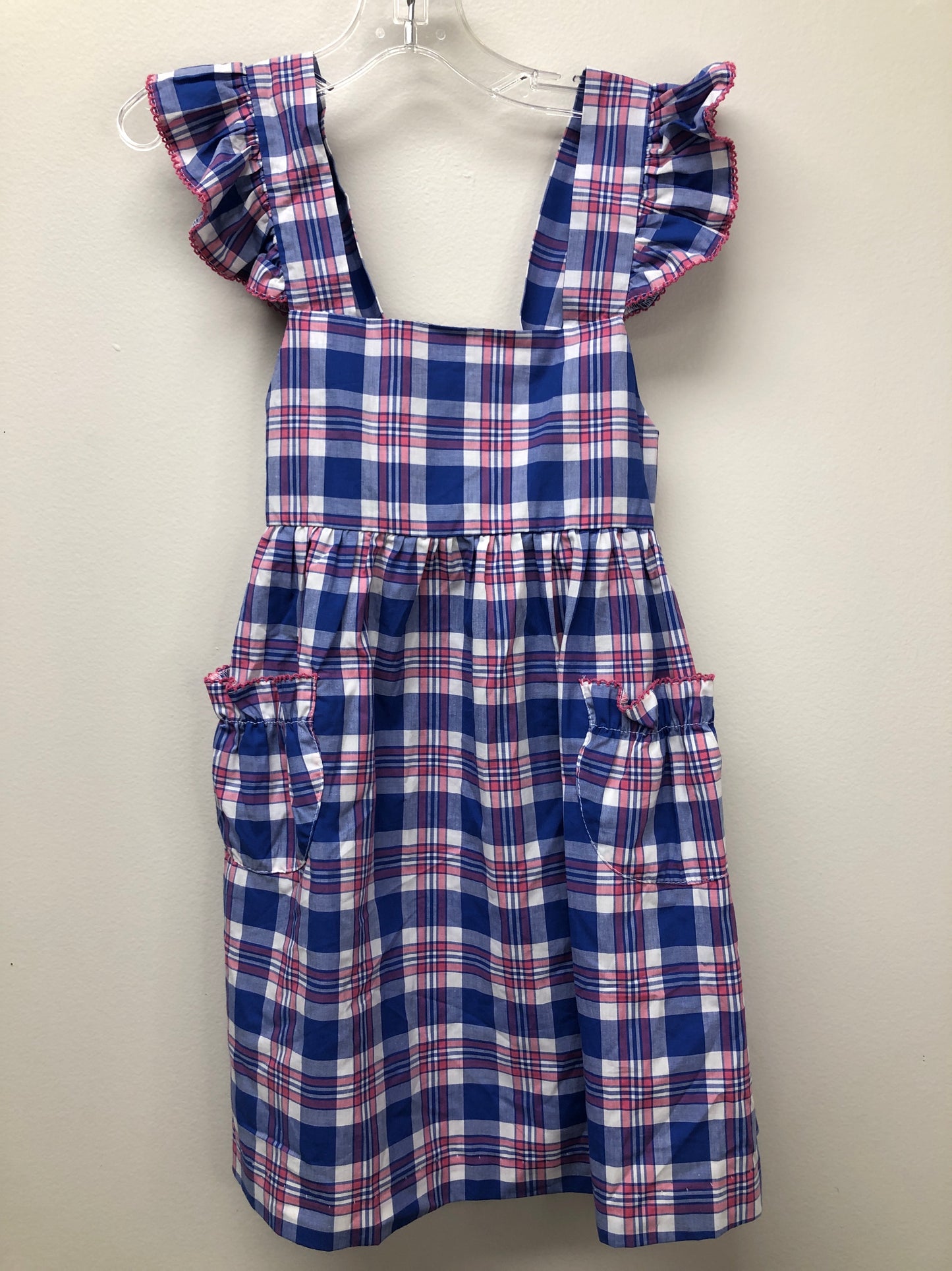 3T Southern smocked Co. blue plaid Dress