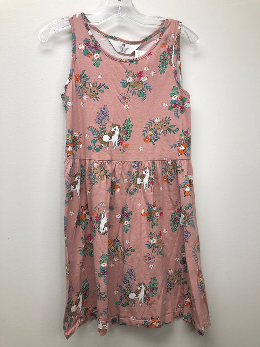 10 H & M pink duck Dress