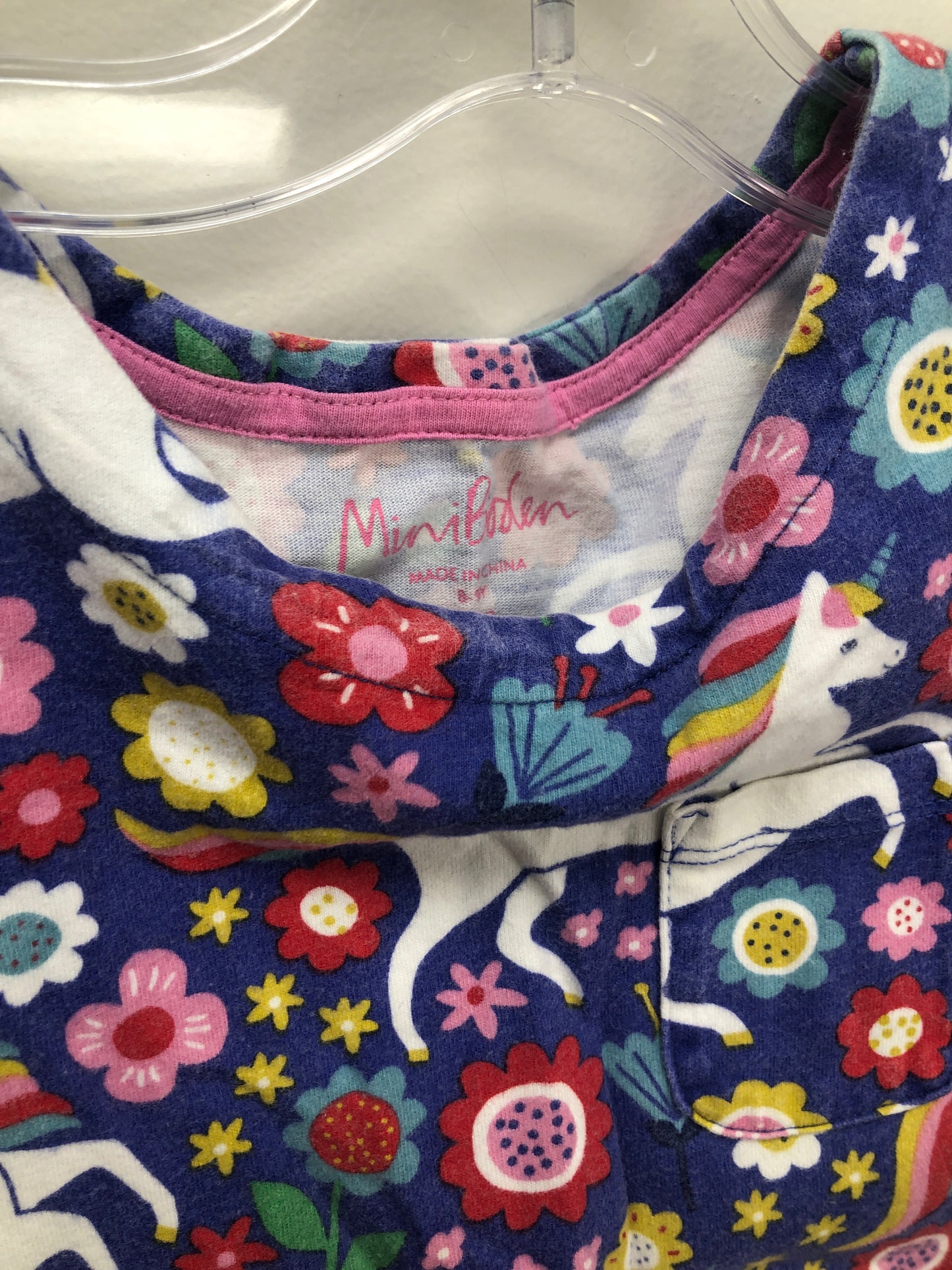 8/9 Boden blue unicorn Dress