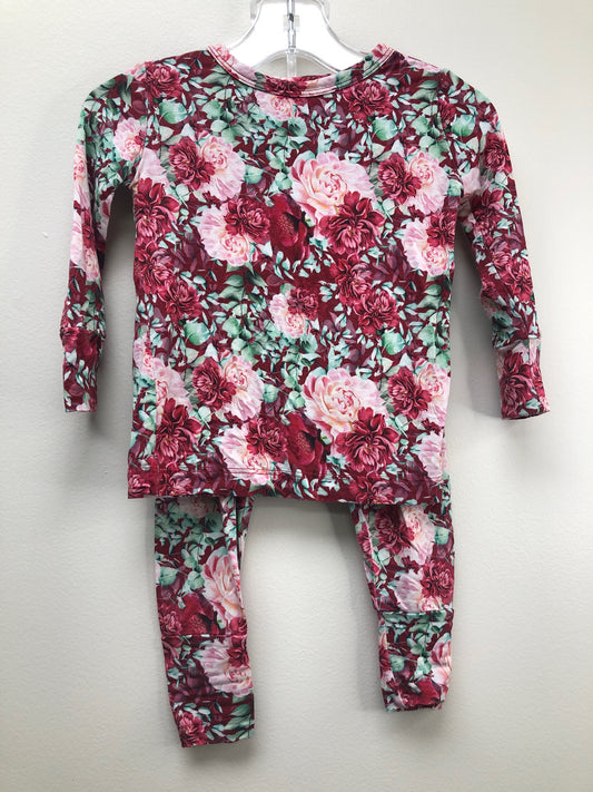 12 Months Gigi and Max red floral Romper
