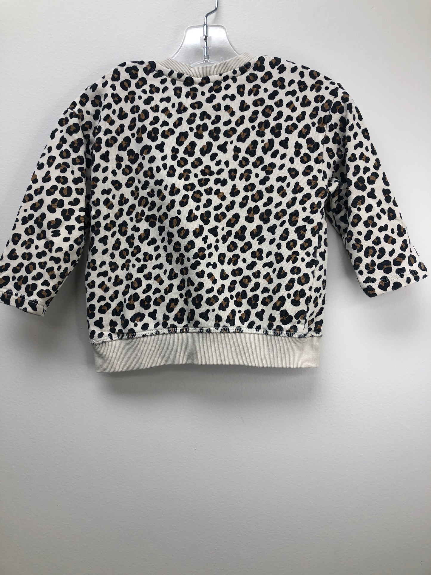 12m H & M tan animal print Sweatshirt
