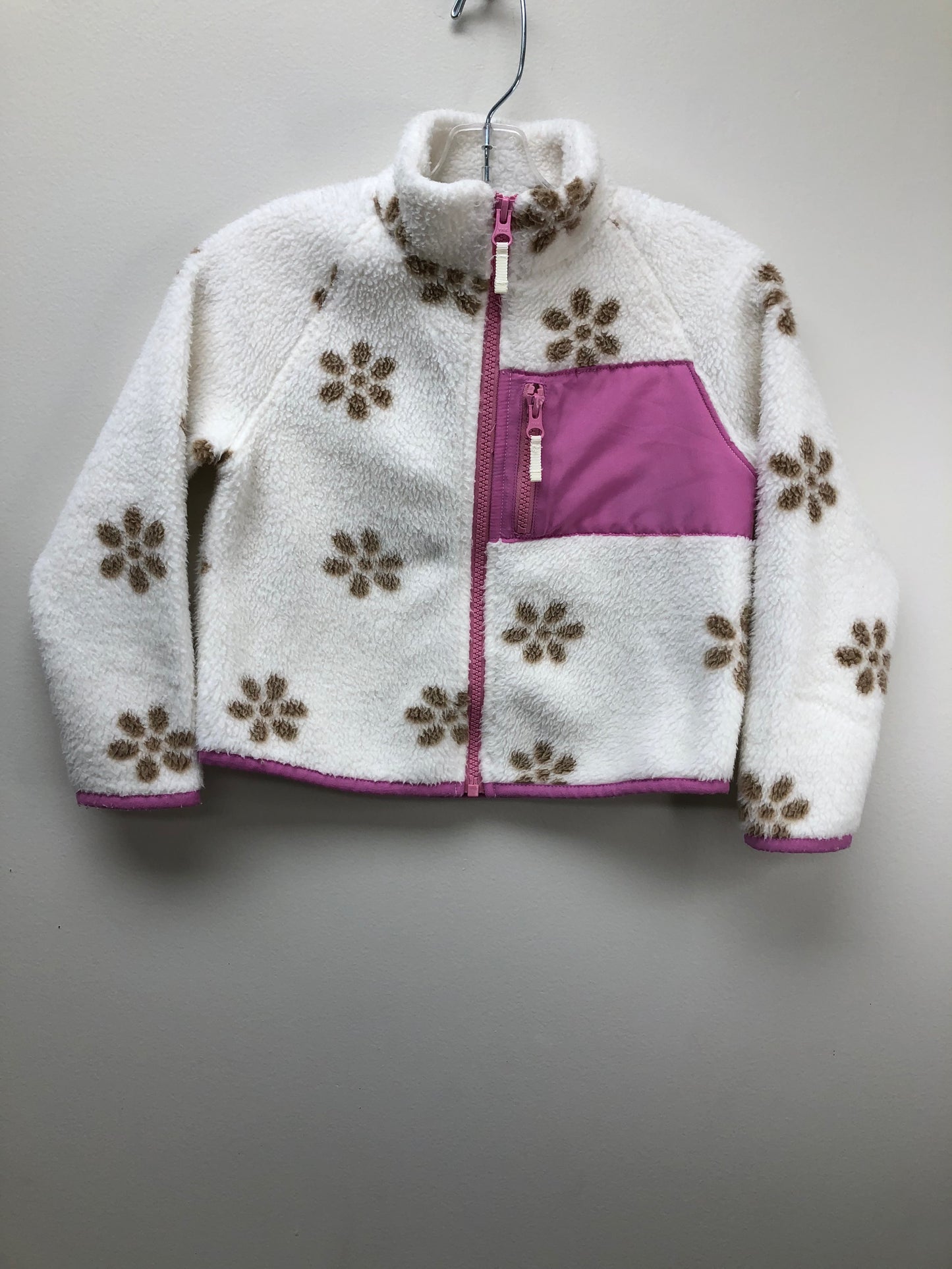 4-5 Crewcuts white flowers Jacket