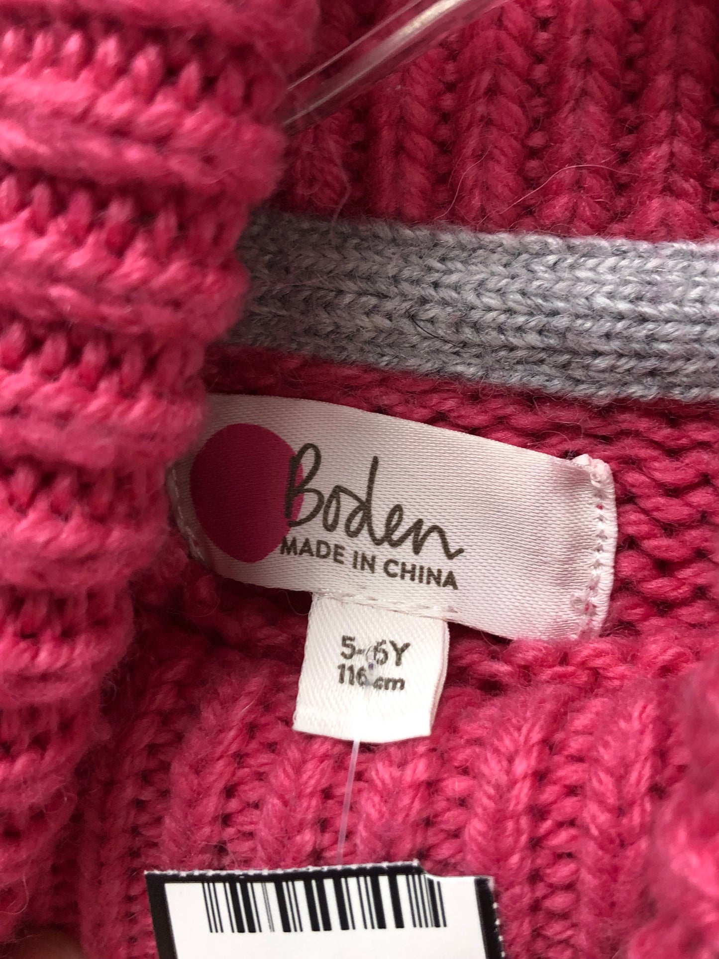 5 Mini Boden pink Sweater